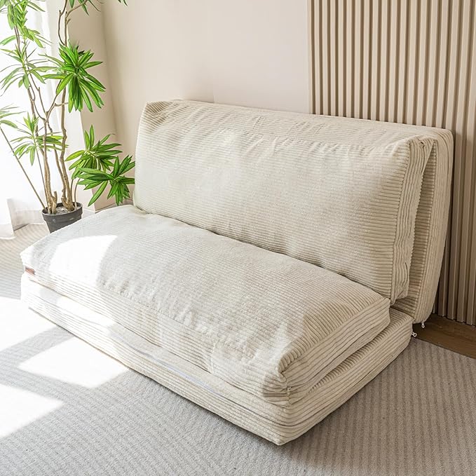 MAXYOYO Folding Sofa Bed, Floor Sofa Convertible Sleeper Chair