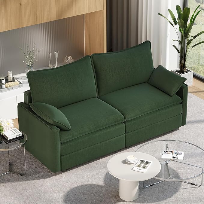 Vesgantti 74" Loveseat Sofa for Living Room, Comfy Cloud Couch Deep Seat