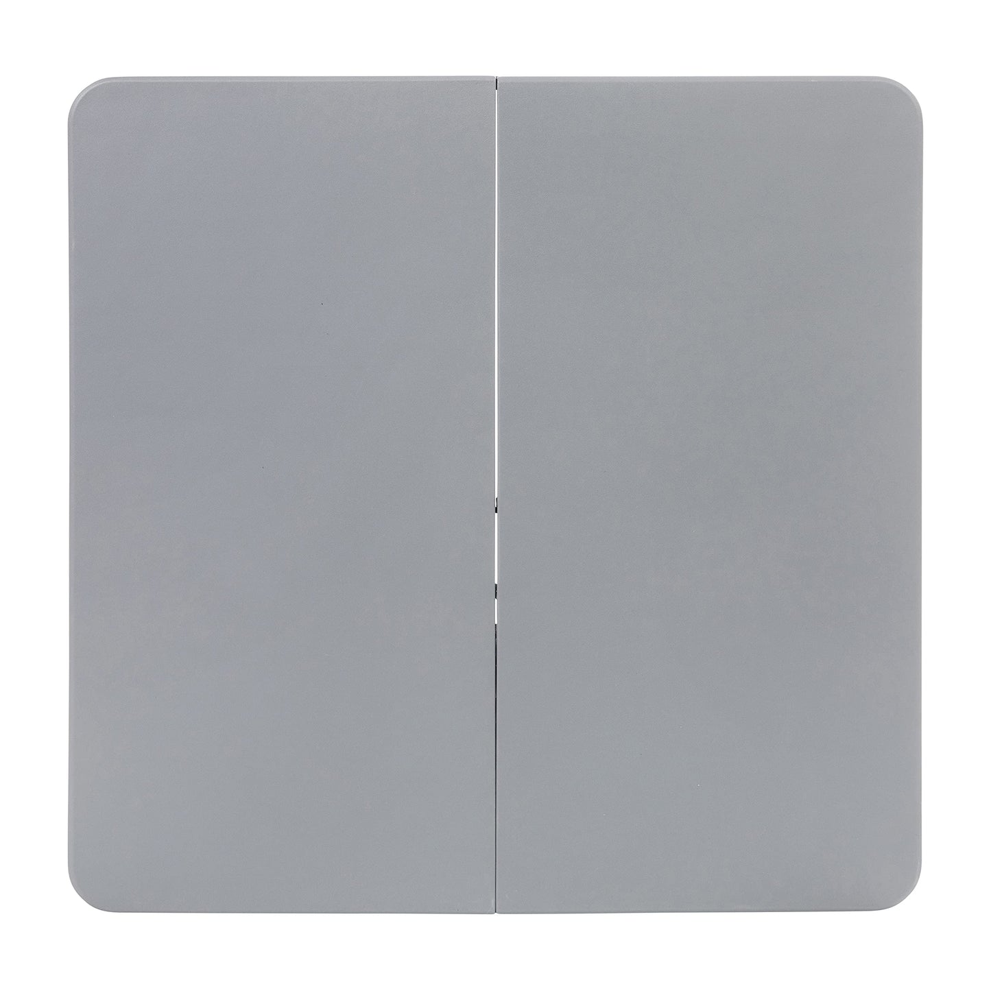 Flash Furniture Dunham 2.83' Square Plastic Folding Event Table with Carrying Handle, Bi-Fold Portable Banquet Table for Indoor/Outdoor Events, Gray