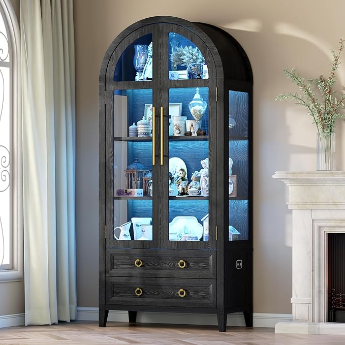 Vlsrka 71" Arched Display Cabinet
