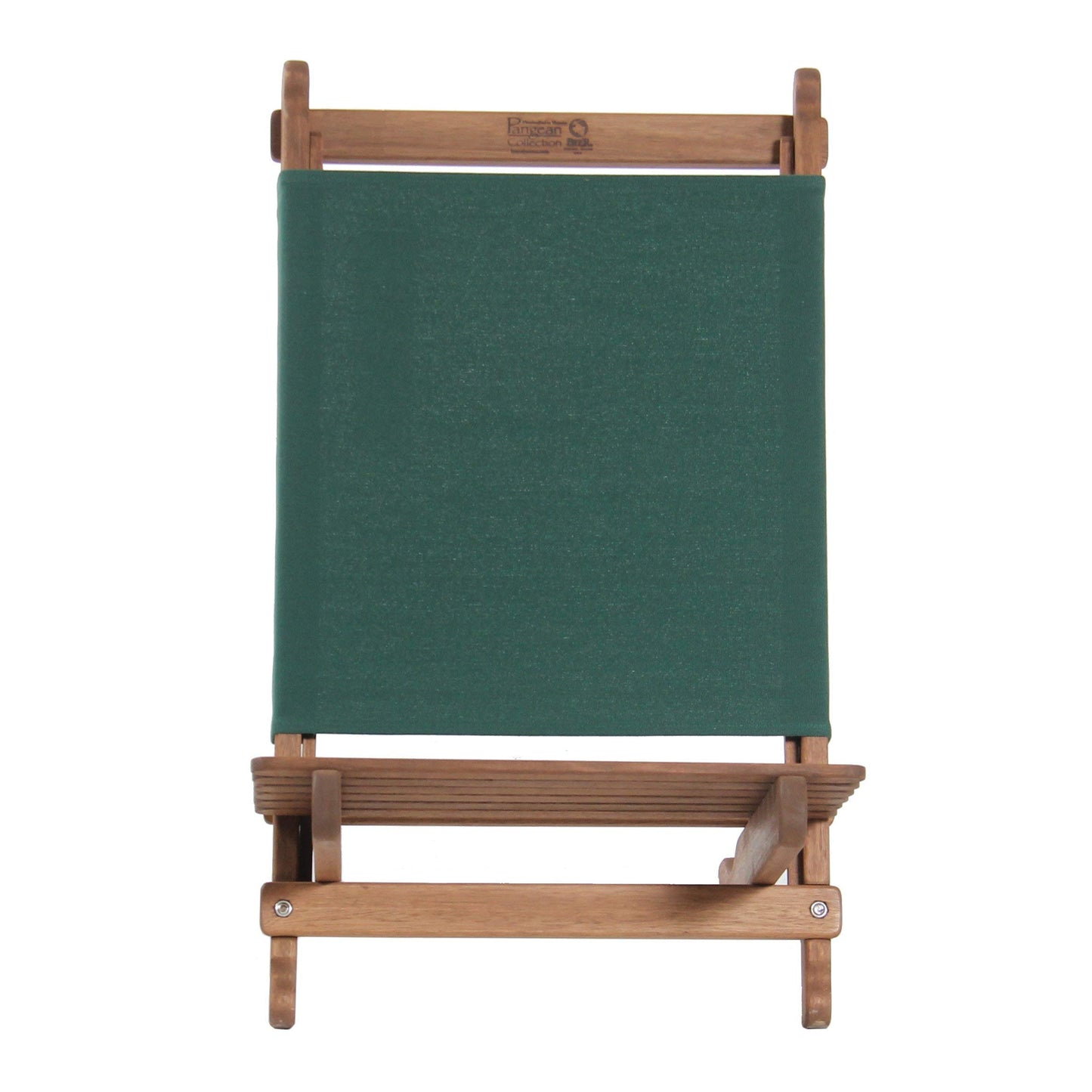 BYER OF MAINE Pangean Lounger Chair – Portable, Lightweight, Foldable Wood and Canvas Chair – Ideal for Camping, Patio, Lawn, and Beach Use in Forest Green