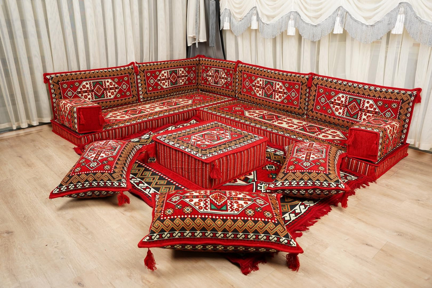 arabicsofa Traditional Floor Majlis Cushions – Modular Diwan Sectional Seating