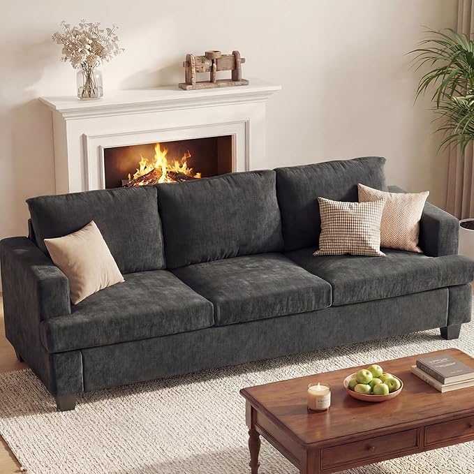 Apicizon 89" 3 Seat Couch for Living Room, Comfy Couch Clound Sofa 3 Seater Sofa
