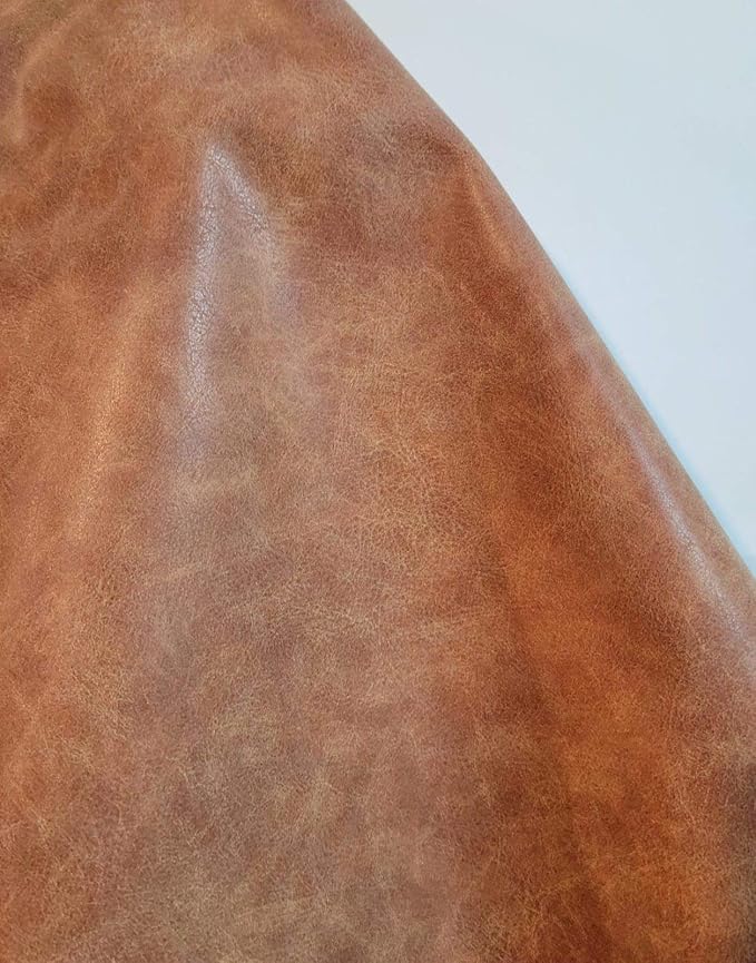 NAT Leathers | Blonde Light Tan Beige Distressed Crazy Horse Soft Faux Vegan