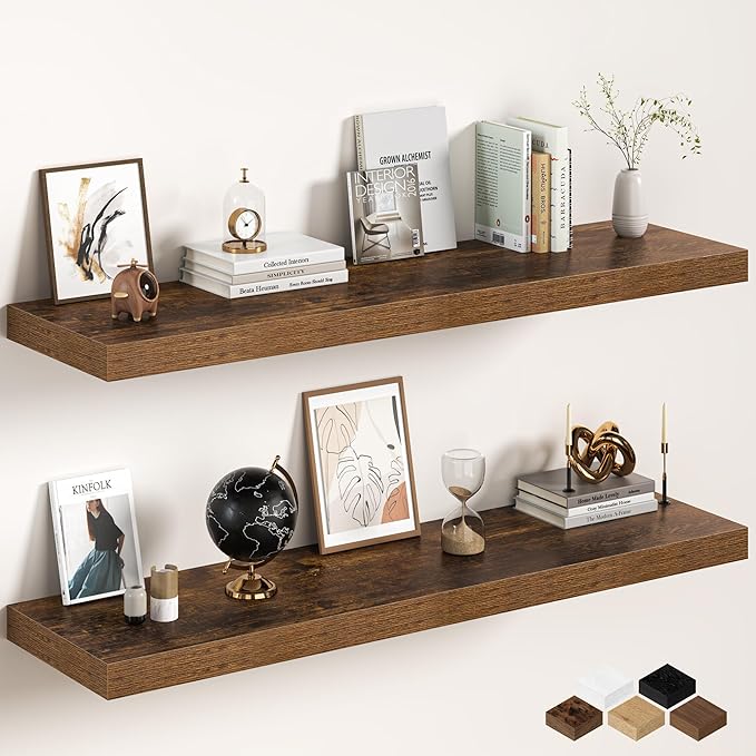Floating Shelves 55Inch Long, 12 Inch Deep Floating Shelves