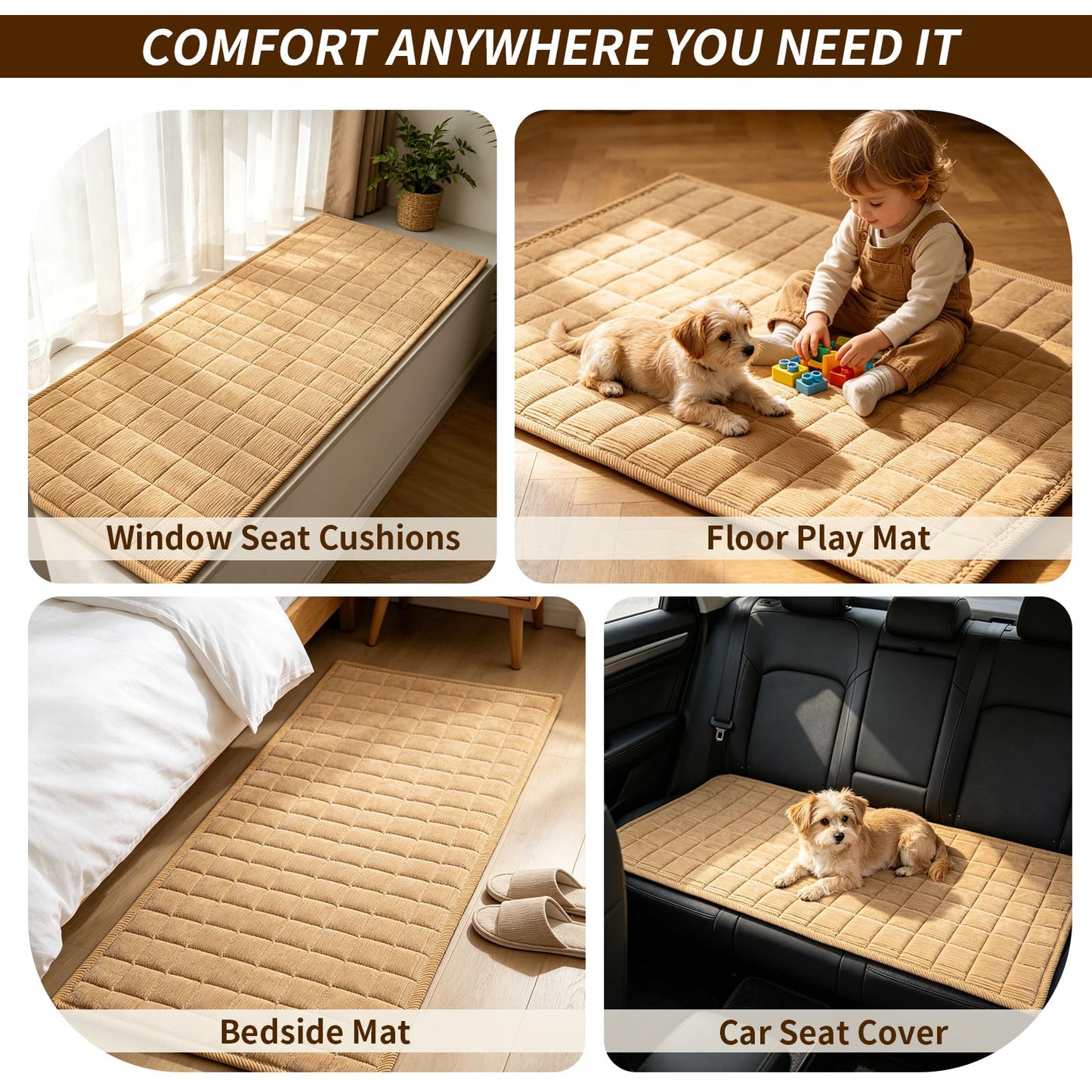 PJLZJFBY Couch Covers for Dogs Washable, 27.6"x82.7" Non Slip Couch Covers for Loveseat Sofa Pet Friendly, Soft Fuzzy Sofa Covers for Pet, Dog Couch Cover Furniture Protector(1PC,Light Brown)