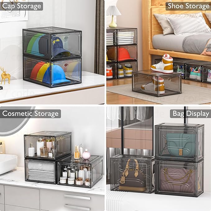 7 code Thicken & Sturdy Clear Shoe Storage Organizer