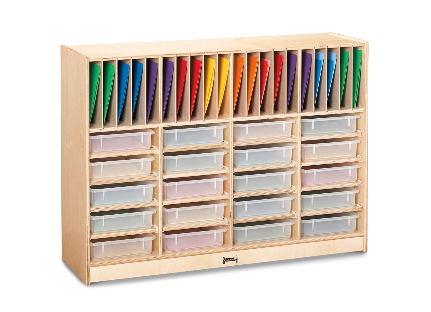 Jonti-Craft 78240JC Homework Station with Clear Bins