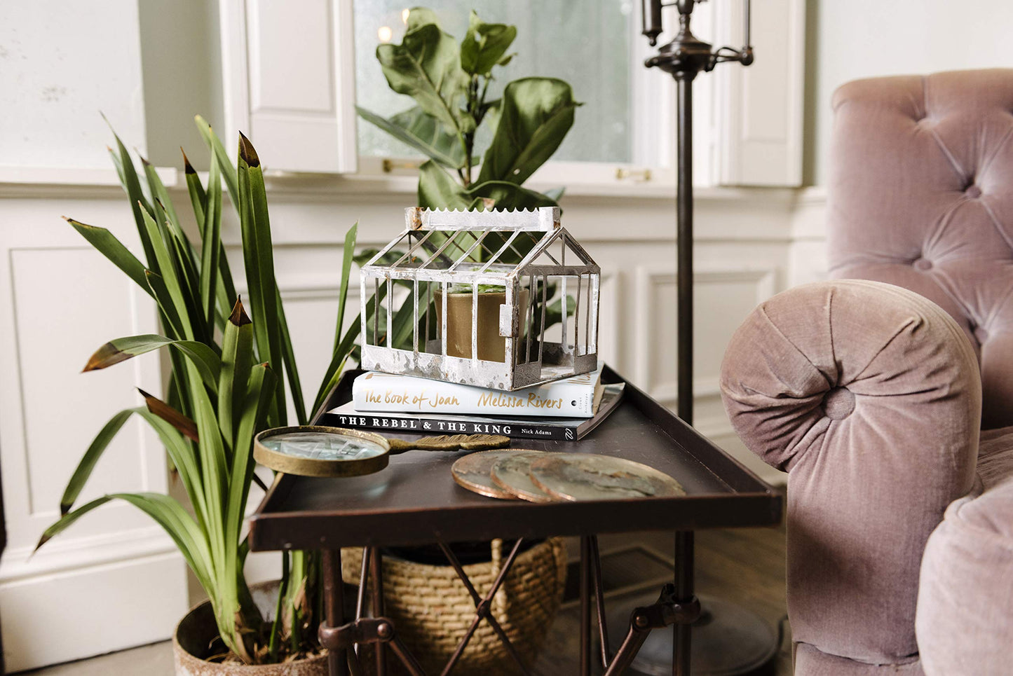 Creative Co-Op Bronze Metal Rectangle Table