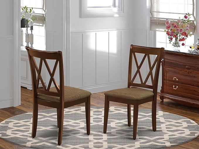 East West Furniture CLC-MAH-C Clarksville Dinette Chairs