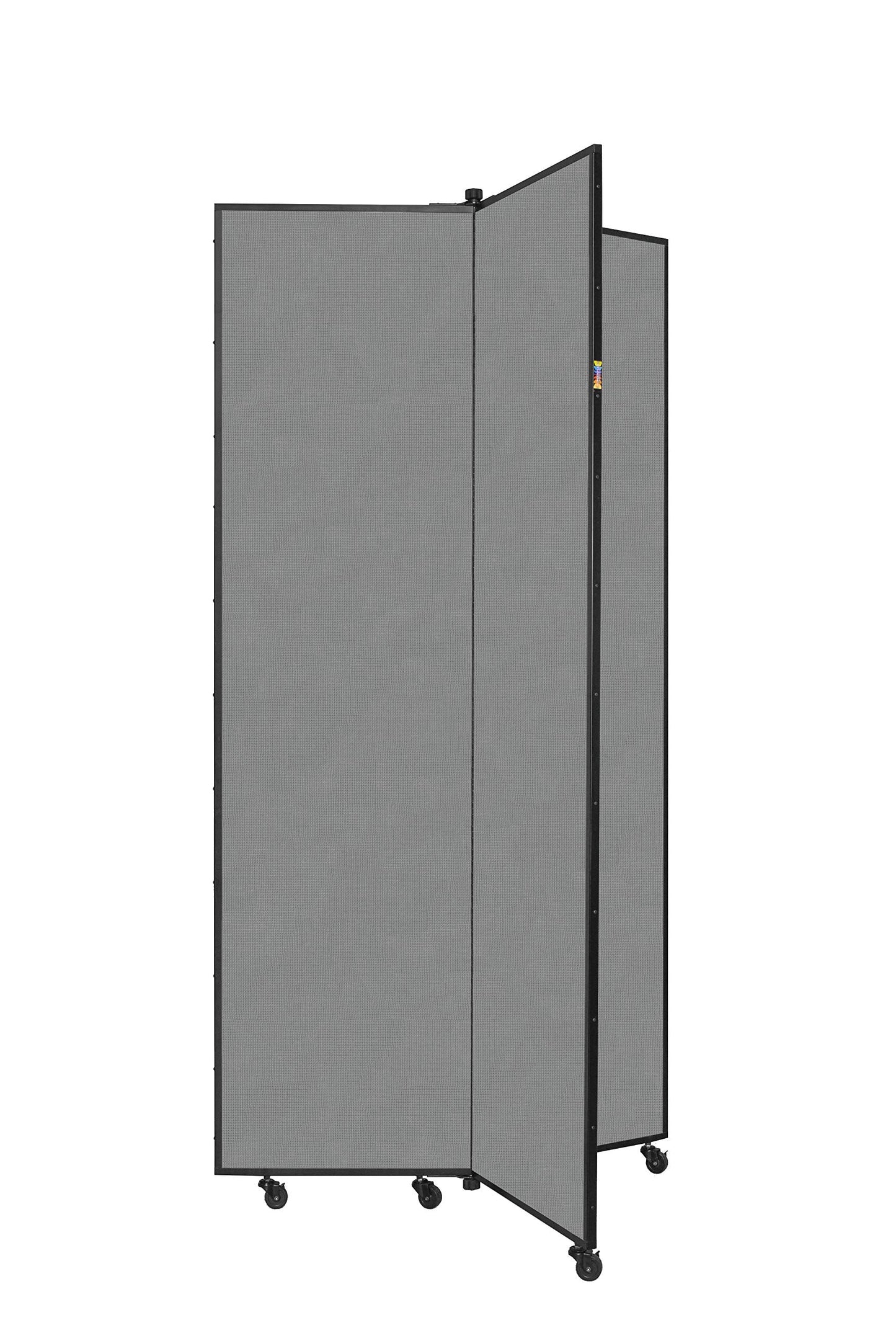 Screenflex Display Towers, Portable Wall Divider Boards for Art Show Partitions, Classroom Panels and Offices - 5'9”H x 3'1”W - 3 Panels - Stone Fabric