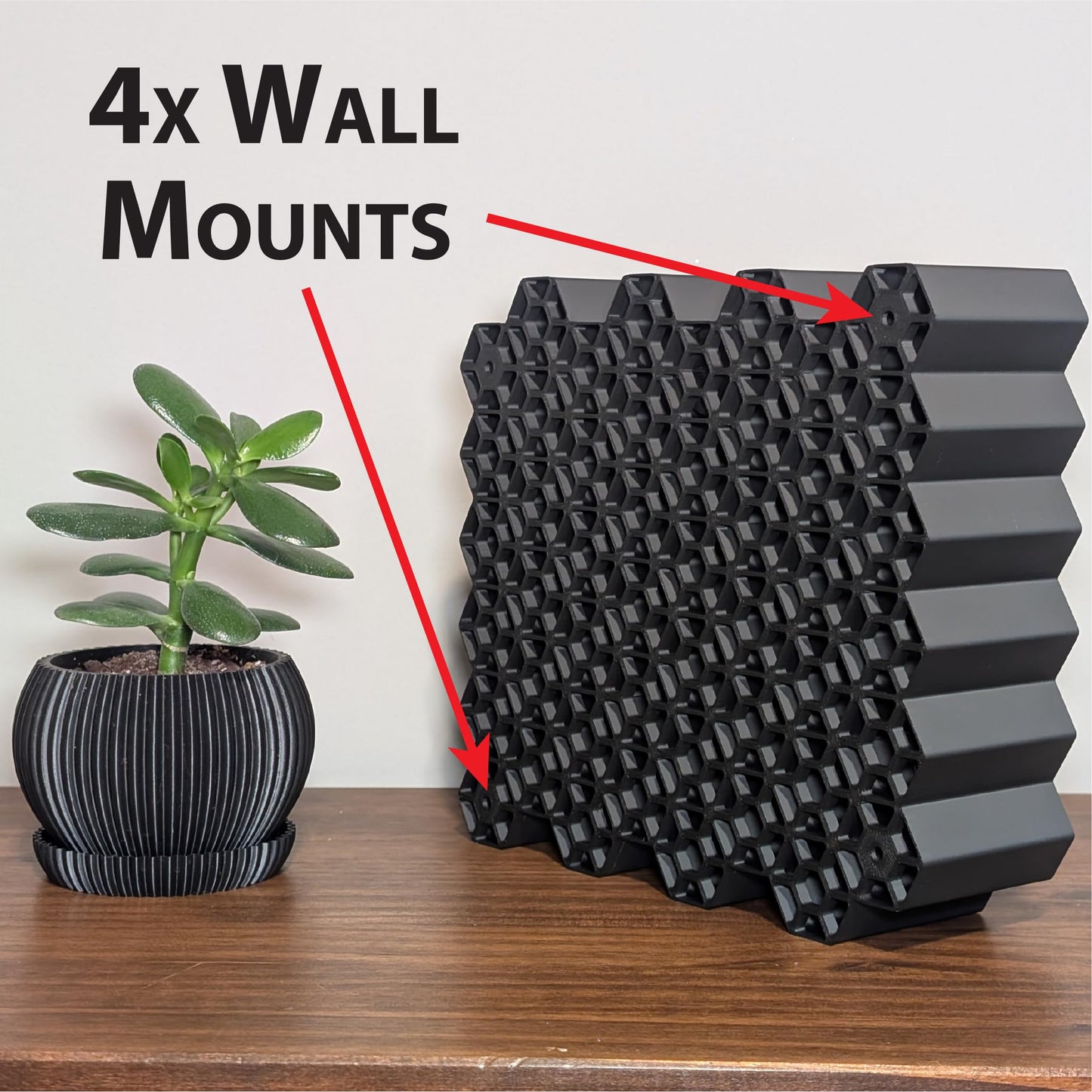 Markvicka Designs Small Bottle Wall Mount Organizer for Shades EQ Storage | Hexagon Style Organizer | Stackable & Wall-Mount Salon Decor for Hair Dye Bottles