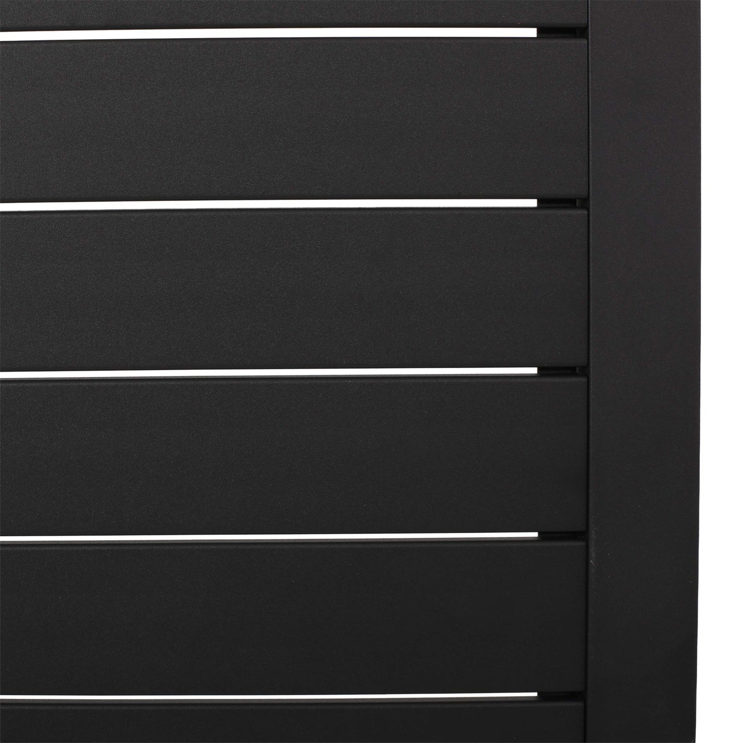 Christopher Knight Home Jesse Coral Outdoor Modern Aluminum C-Shaped End Table, Matte Black