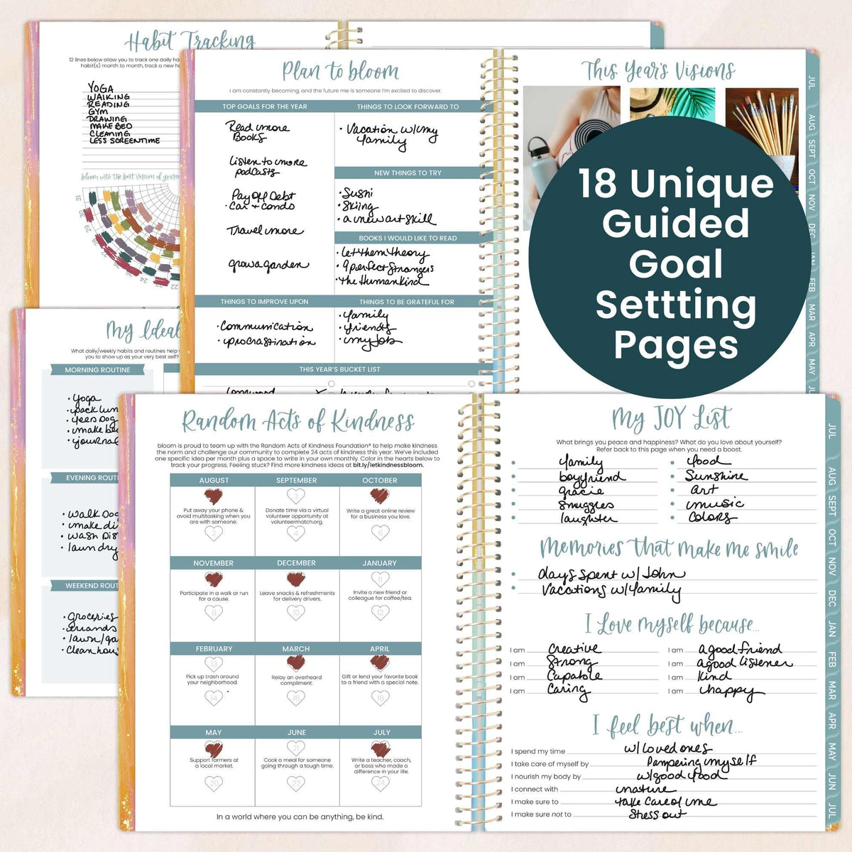 bloom daily planners 2026-2027 Planner (8.5” x 11") 13 Month Academic Year Organizer (July 2026 - July 2027) - Weekly & Monthly Agenda Book with Stickers & Tabs - Creating a Life I Love