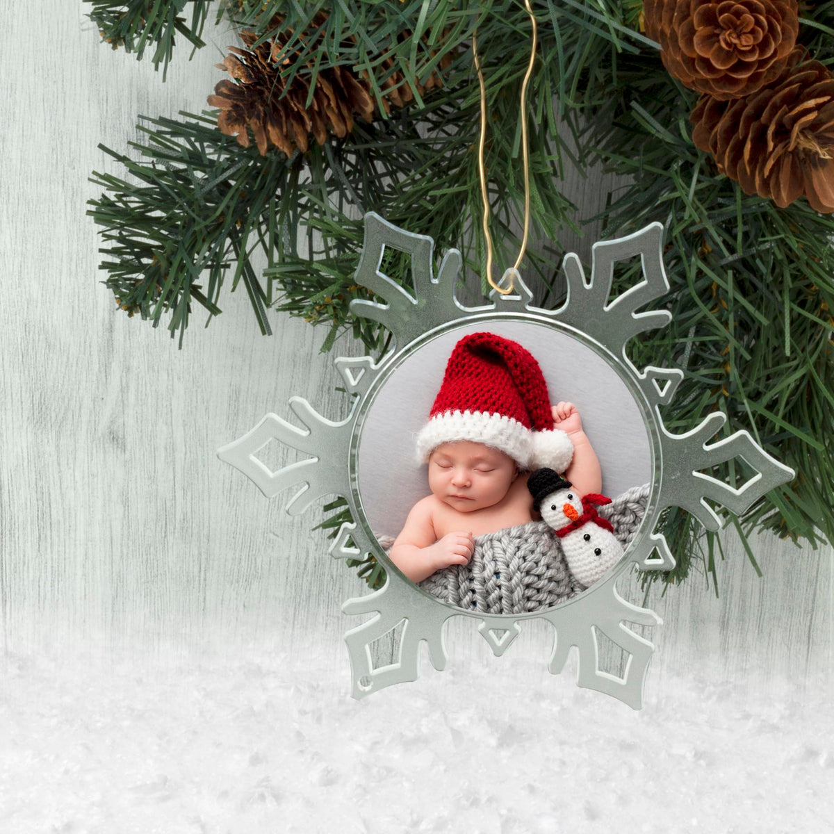 Snapins Snowflake Photo Ornaments - Pack of 24