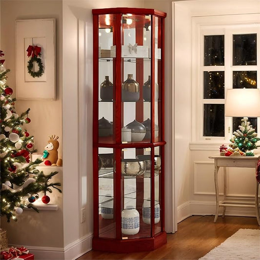 Corner Curio Cabinet, Wine Bar China Cabinet