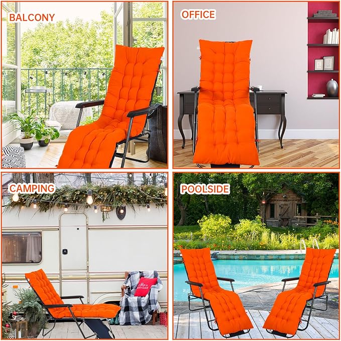 Bucherry 67 x 19 Inch Chaise Lounge Cushions Soft Lounge Chair Cushion Gravity
