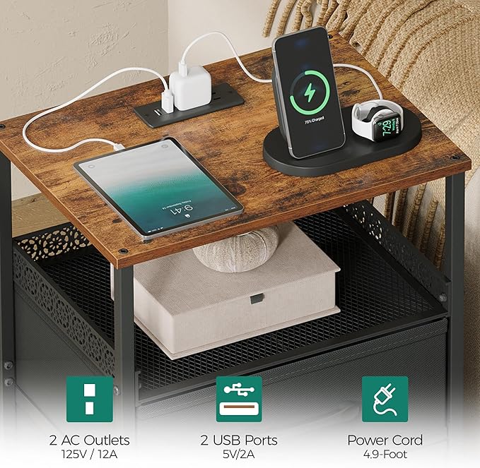 JARHETUN Night Stand Set 2