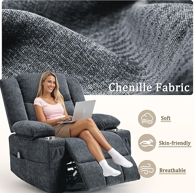 Korser 360° Swivel Rocker Recliner