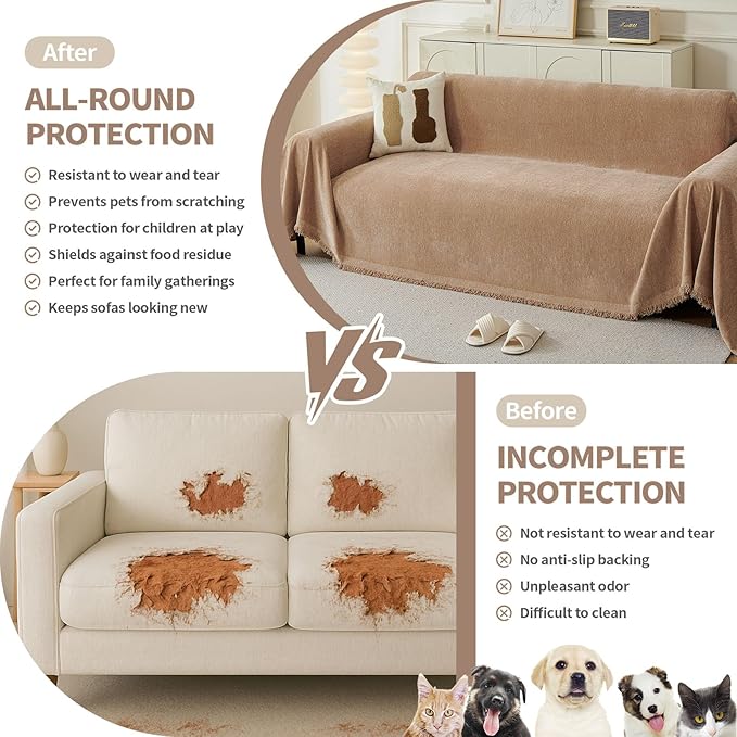 Armchair Couch Cover for Dogs 1 Cushion, Washable Recliner Covers Sofa Protector