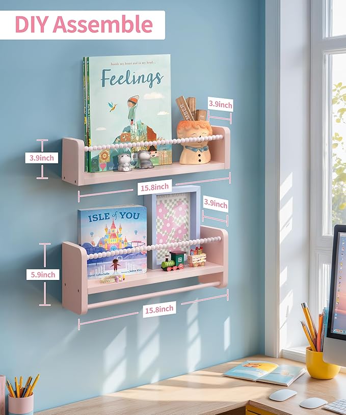 Maxpeuvon Nursery Book Shelves, Bedroom and Kitchen
