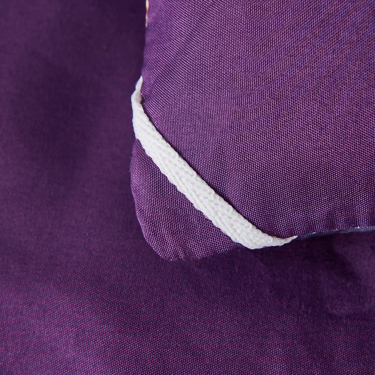 ZRNBAST 7 PC Honeycomb Purple Comforter Set with Sheets King Size Marble Comforter Bedding Sets Modern All Season Bed in a Bag for Women Men (Purple, King)