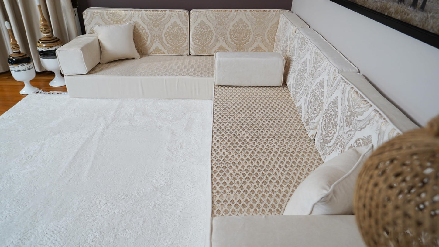 arabicsofa Arabic Majlis Sofa Seating – Handmade Modular Floor Seating Diwan Sofas