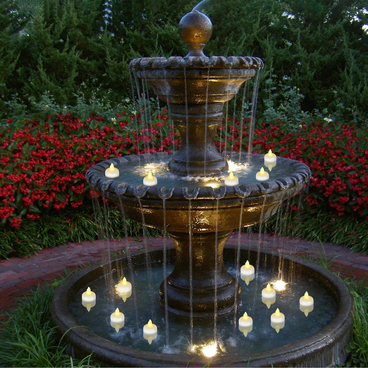 Yakpo 72 Pack Flameless Flickering Floating Tea Lights, Warm White Battery Operated Outdoor Waterproof Candles, LED Votive Tealight Candles Bulk for Wedding Centerpiece Vase Pond Halloween Decorations