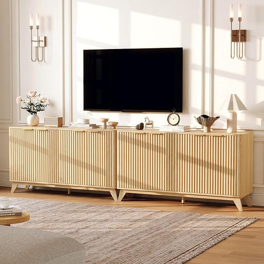 VINGLI Modern TV Stands for 65 inch tvs, Mid Century TV Stand