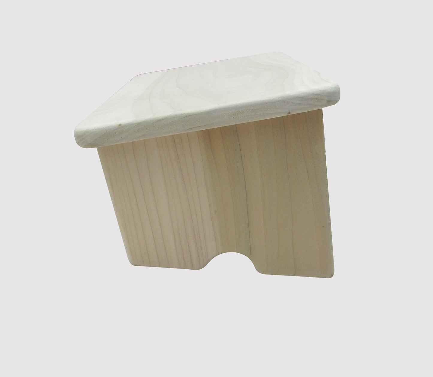 KR Ideas Nursing Foot Stool 6" Tall Poplar Wood (Made in The USA) (Unfinished)