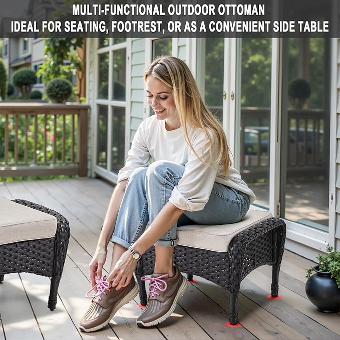 Belord 6 Pieces Wicker Patio Furniture Set