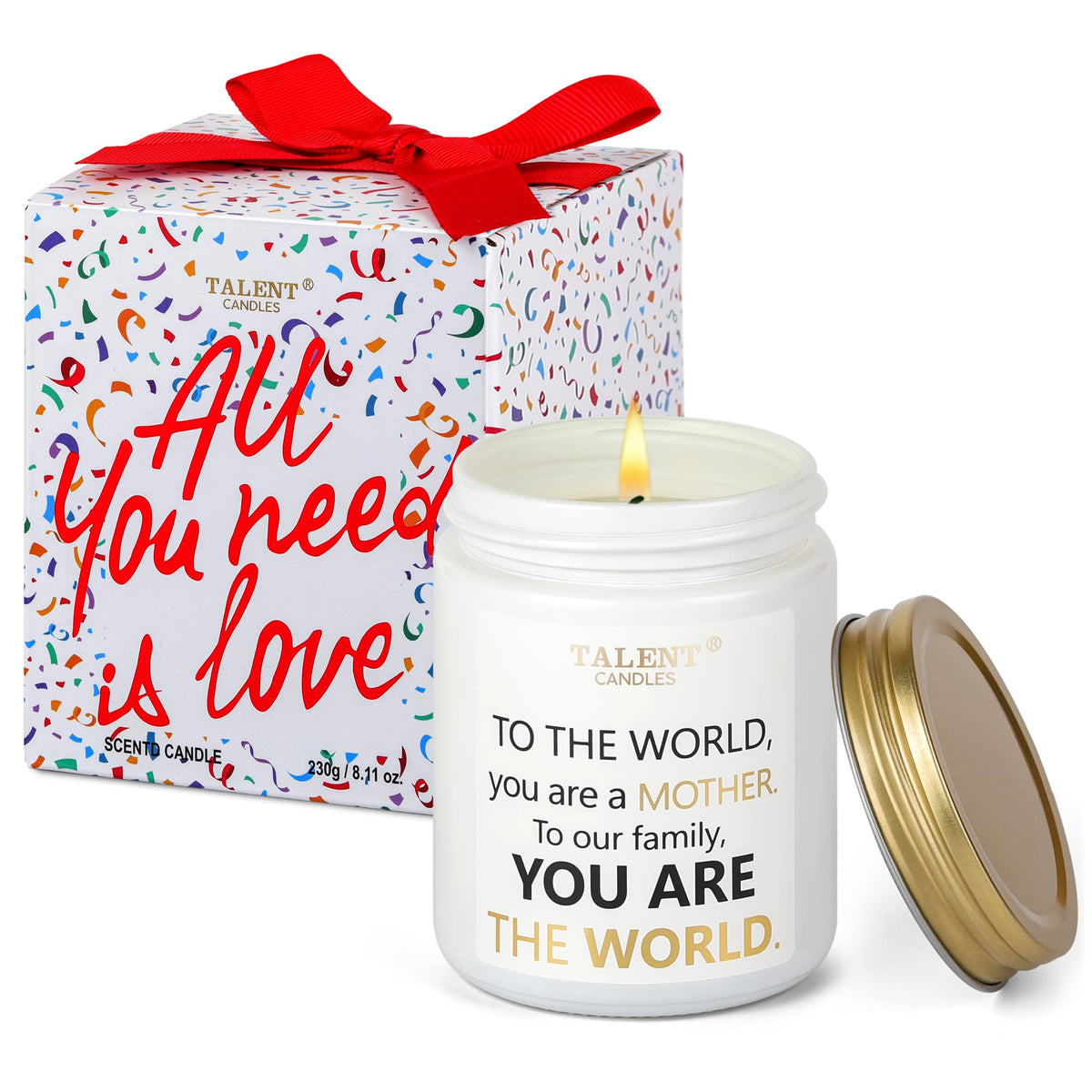 Scented Candle for Mom, Mother's Day Gifts, Perfect Home Décor Gift Elegant Gift for Mother, Mom Birthday Gifts, 8.4oz Candle Jars - Warm Night