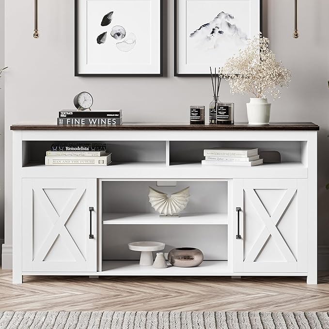 BELLEZE 58 Inch TV Stand, Contemporary Entertainment Center