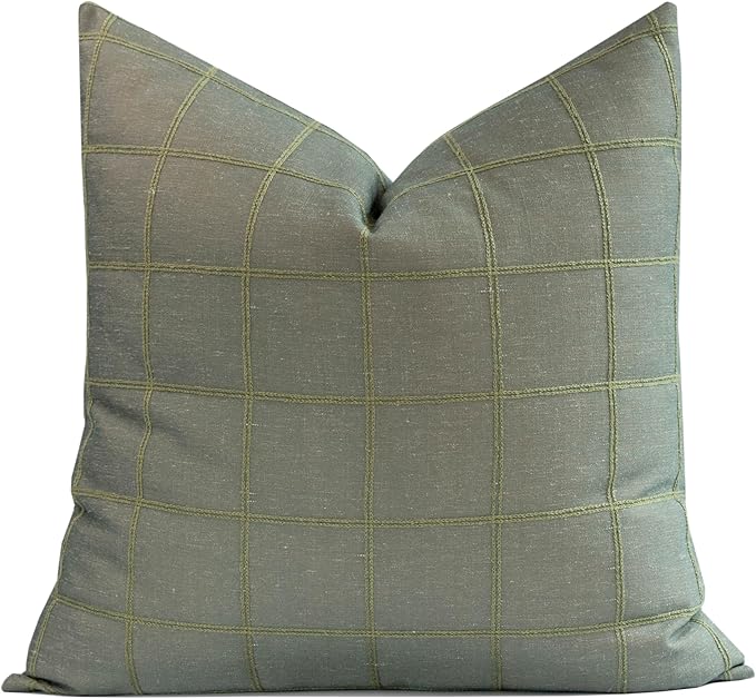 Crumbs Home Modern Farmhouse Fall Linen Indoor Outdoor Throw Pillow Cover Only