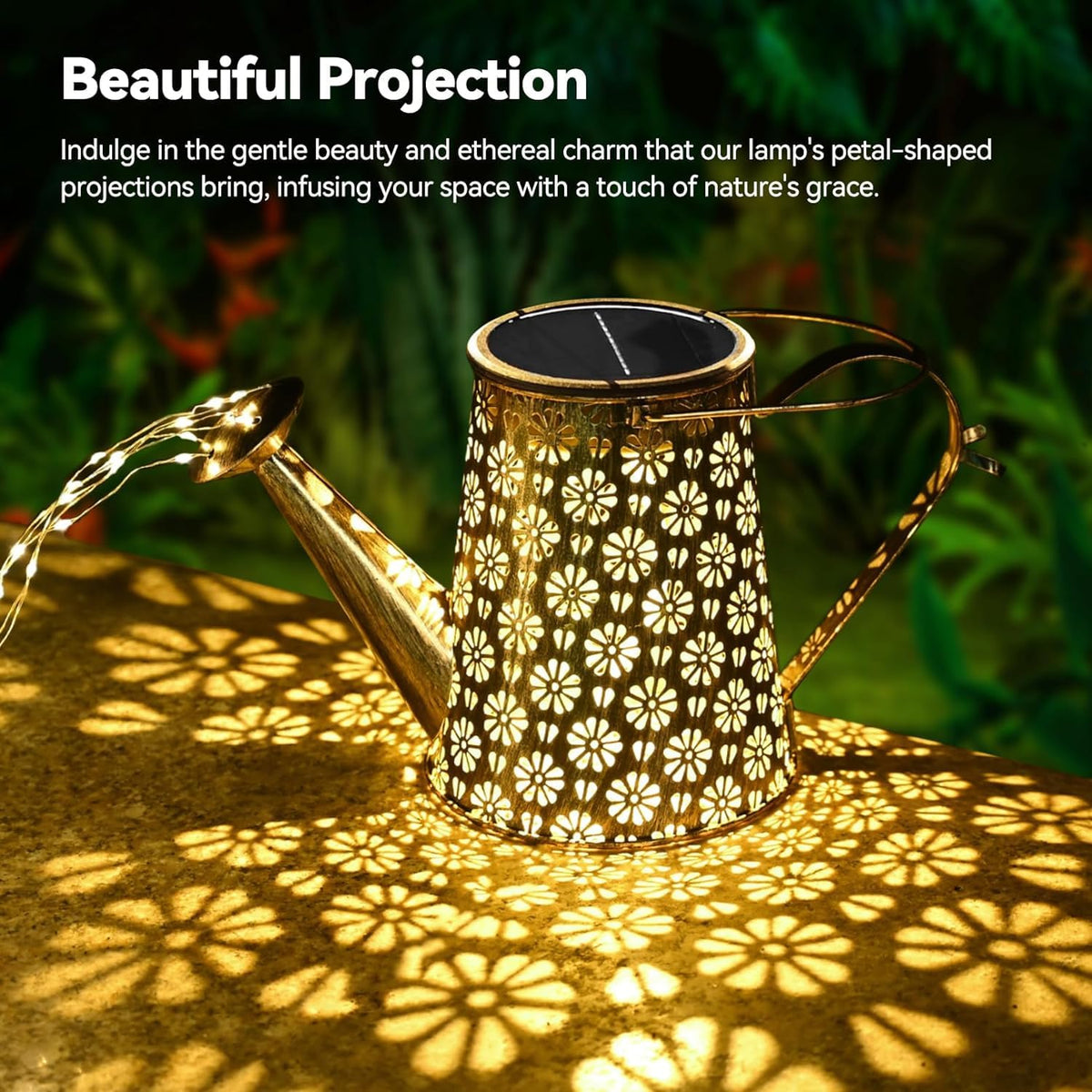WDLFCGC 2 Pack Solar Watering Can with Lights,Solar Outdoor Garden Decor Waterproof Hanging Lantern Landscape Lights Outside Decorations for Yard Lawn Patio Gardening Gifts.