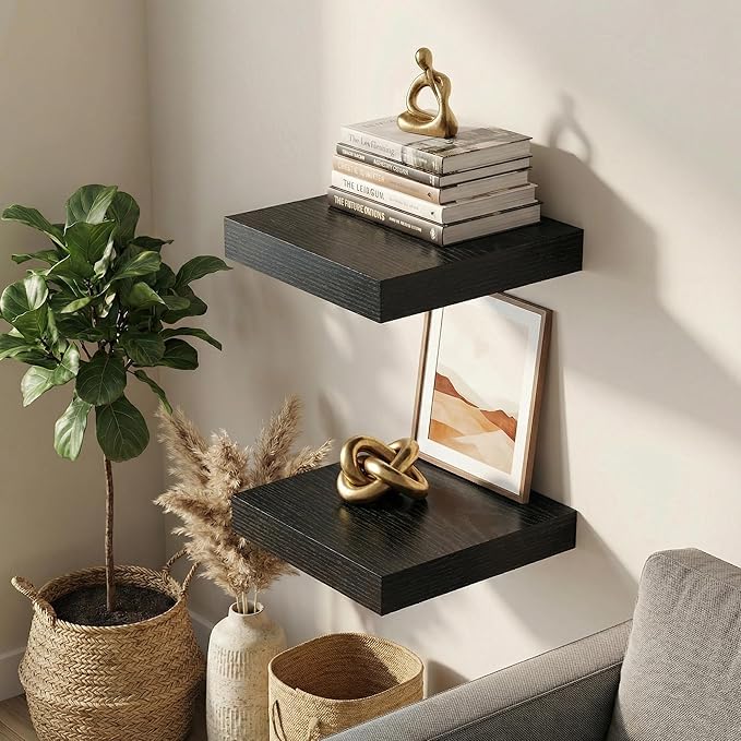 Dreamland Floating Shelves for Wall, Small Deep Floating Shelf Square Wall Shelf