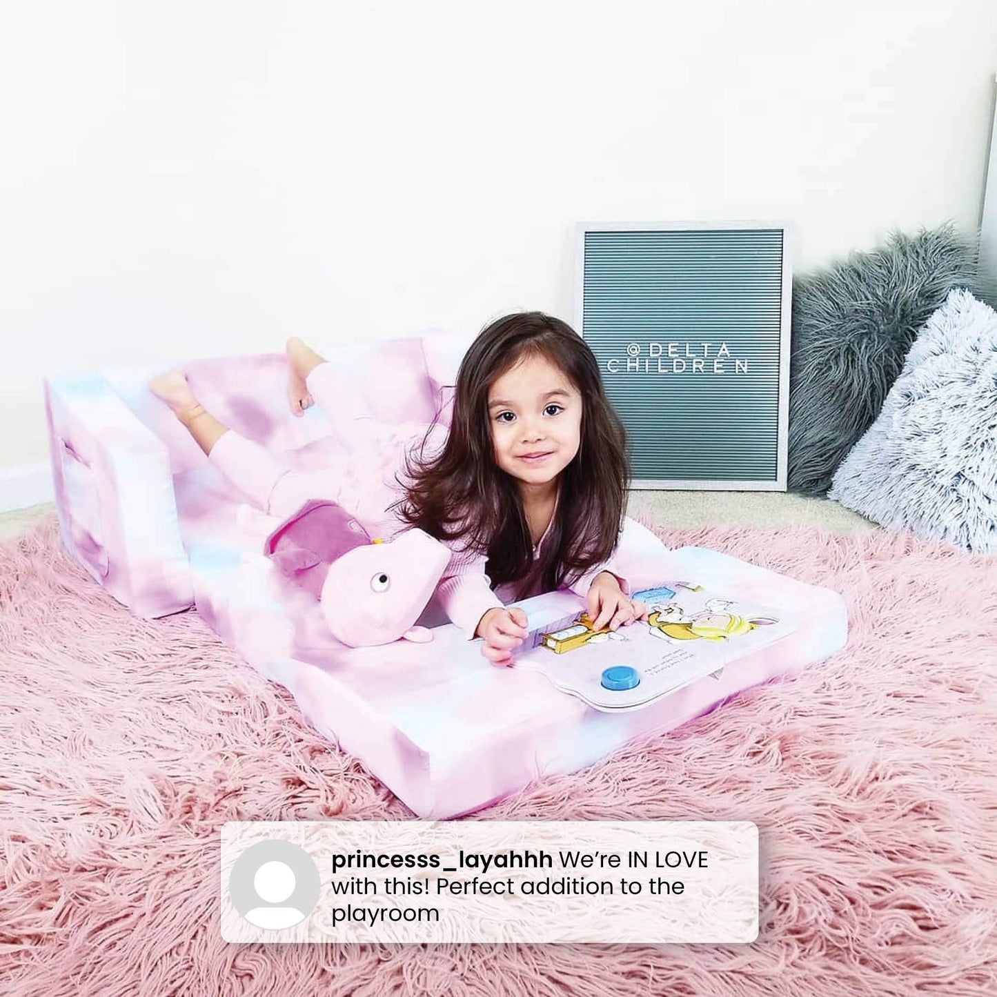 Delta Children Cozee 2-in-1 Sofa, 2-Seater Convertible Toddler Couch Sleeper, Wide 2-in-1 Flip Open Foam Chair for Playroom, Pet-Friendly, Bed Lounger, Comfy Play Sleeping Lounge Chair, Blue Camo
