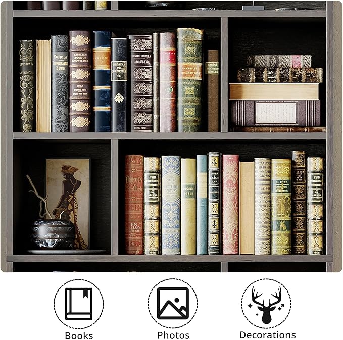 IRONCK Book Shelf, Tall Bookshelf