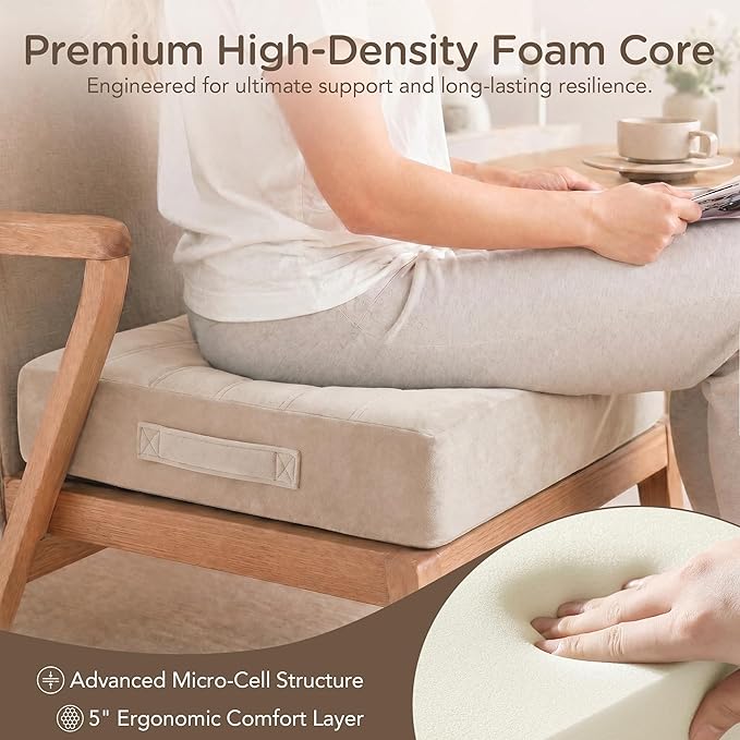 Codi Thick Replacement Couch Cushions 2 Sets, Upholstery Foam