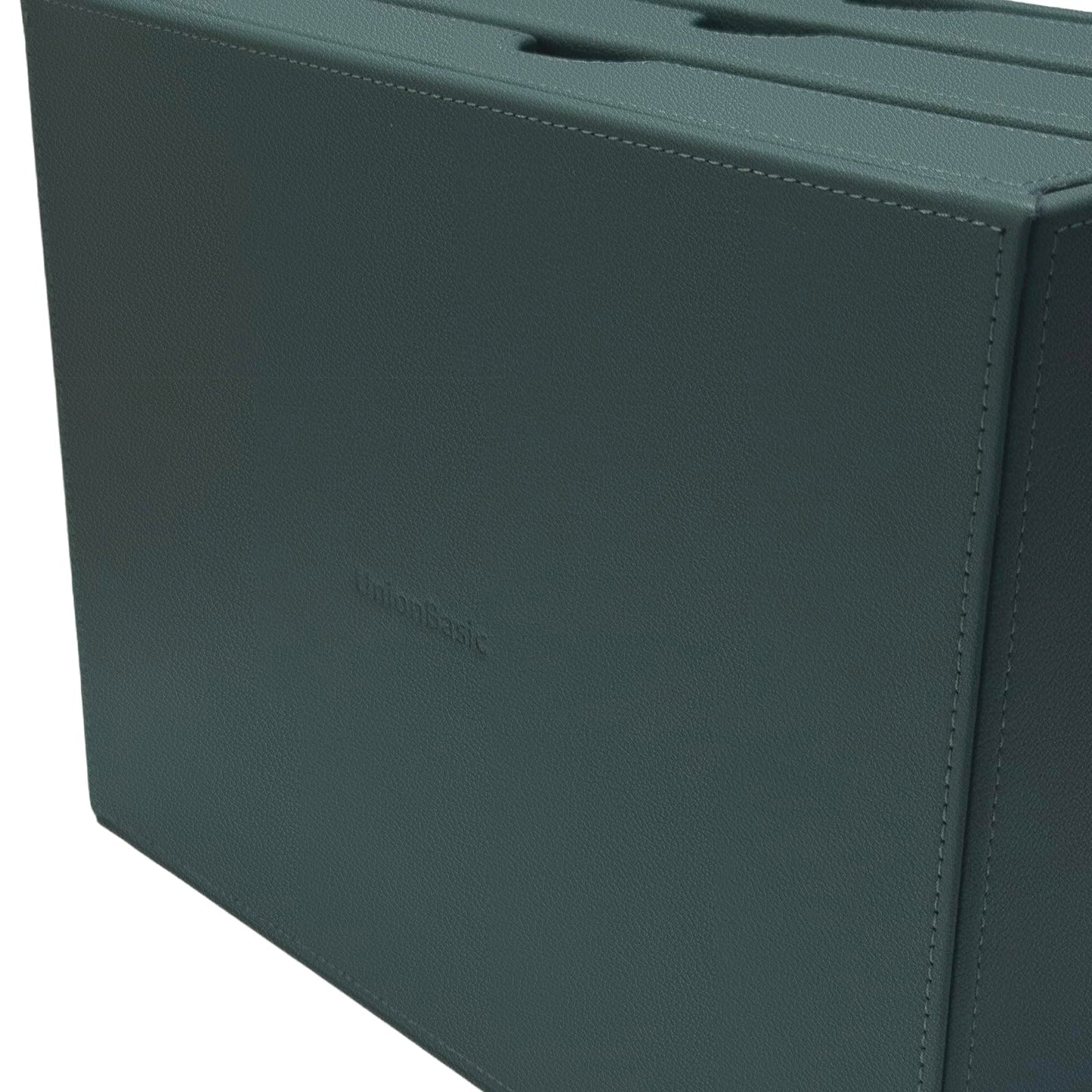 UnionBasic Leather Desktop Drawer Organizer, File Cabinet Magazine Document Holder, Office Supplies Desk Storage Organizer Box, 3 Drawer, Coffee