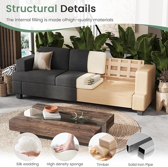YOUDENOVA Sofa, Modern Comfy Couches
