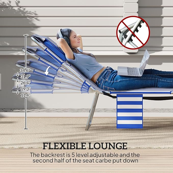Outsunny Chaise Lounge Chair Outdoor