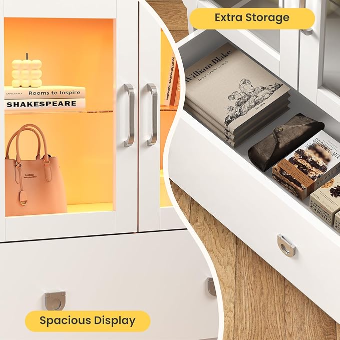 RoyalCraft White Display Cabinet