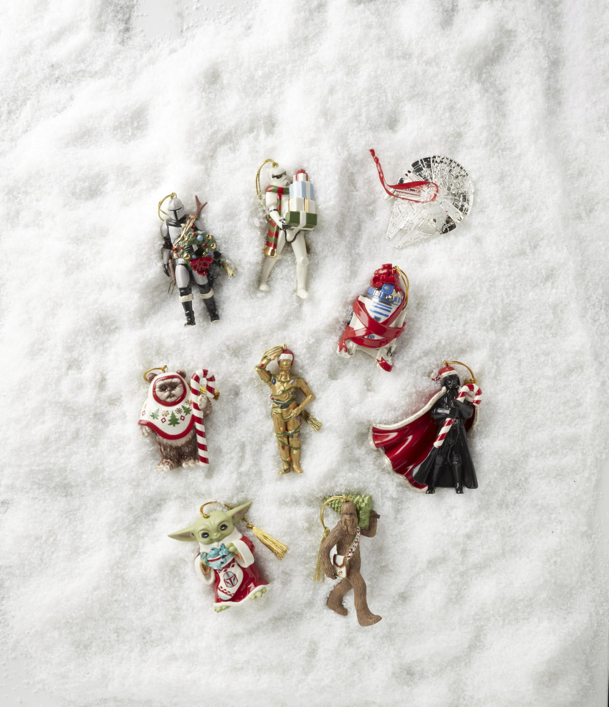 Lenox 897106 Holiday Grogu with Stocking Ornament, Christmas, Decorations