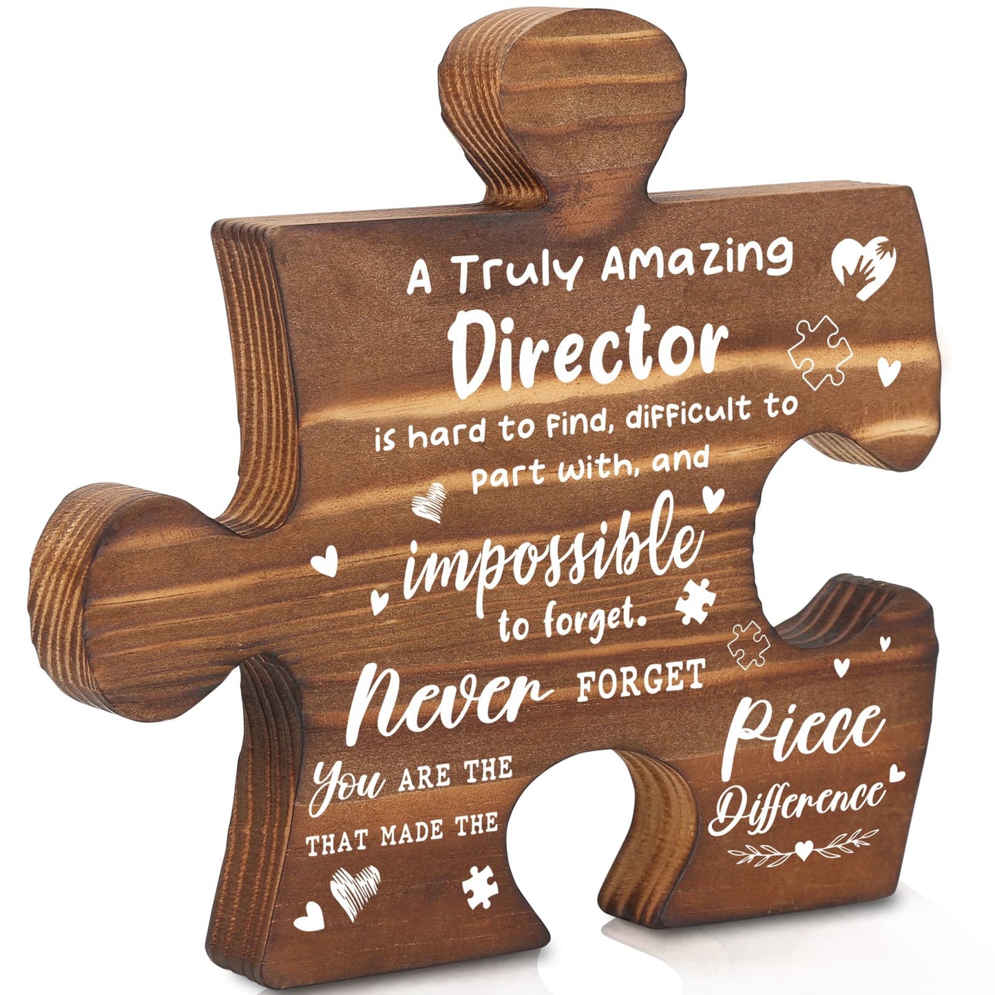 Director Thank You Appreciation Gifts, Director Office Decor Puzzle Piece Gifts Decorative Signs Plaques AXX06