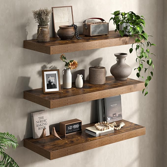 Floating Shelves 48Inch Long, 12 Inch Deep Floating Shelves