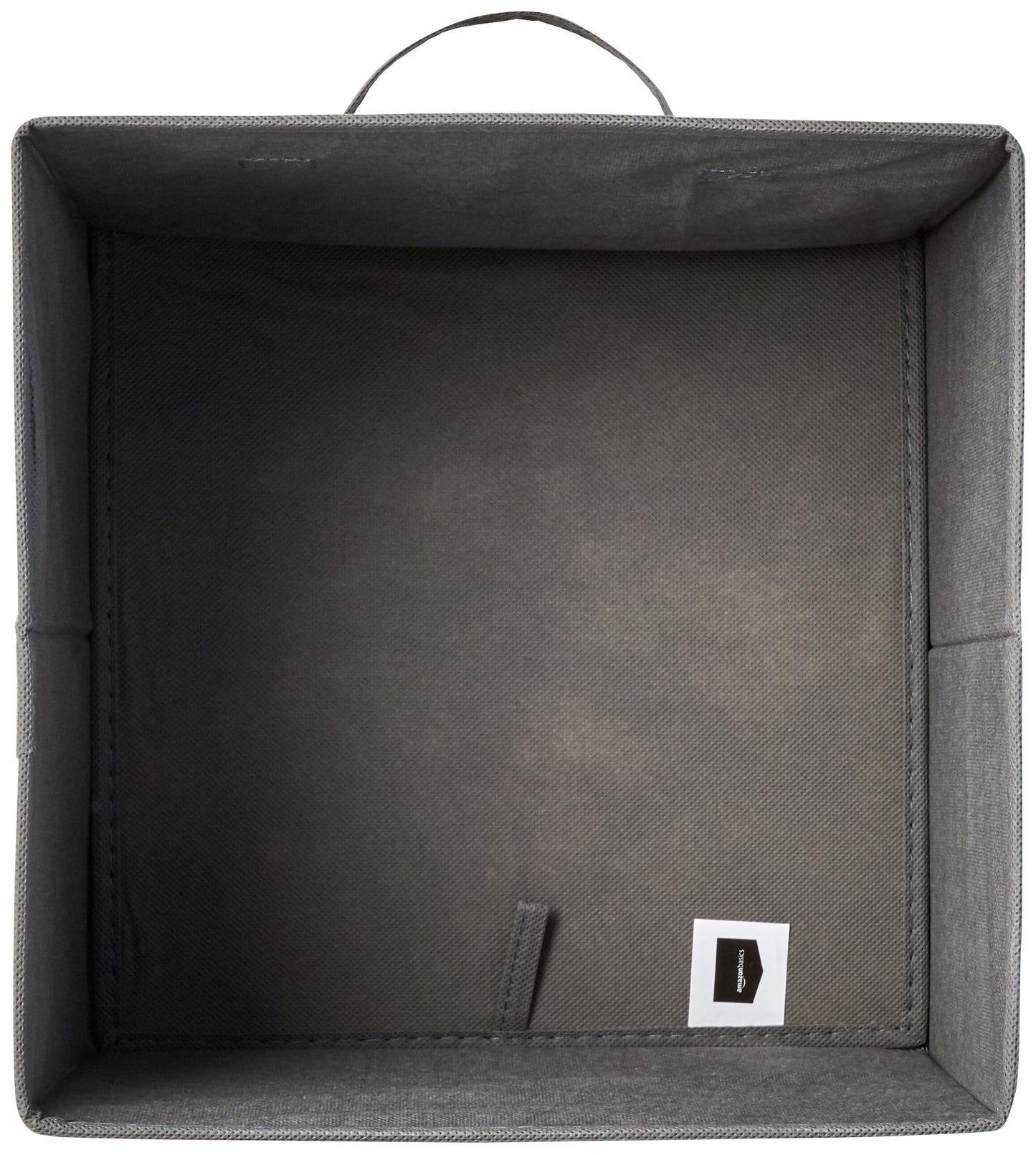Amazon Basics Collapsible Fabric Storage Cube Bins Organizer with Handles for Organizing, Sturdy, Gray, 13 x 13 x 13 inch, 6-Pack