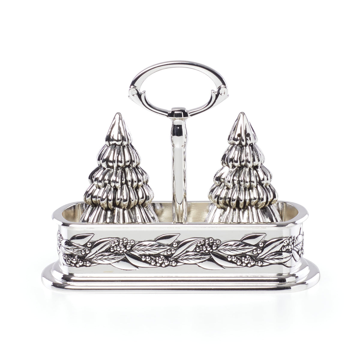 Reed & Barton Snow Berry Salt & Pepper Caddy, 2.60 LB, Metallic