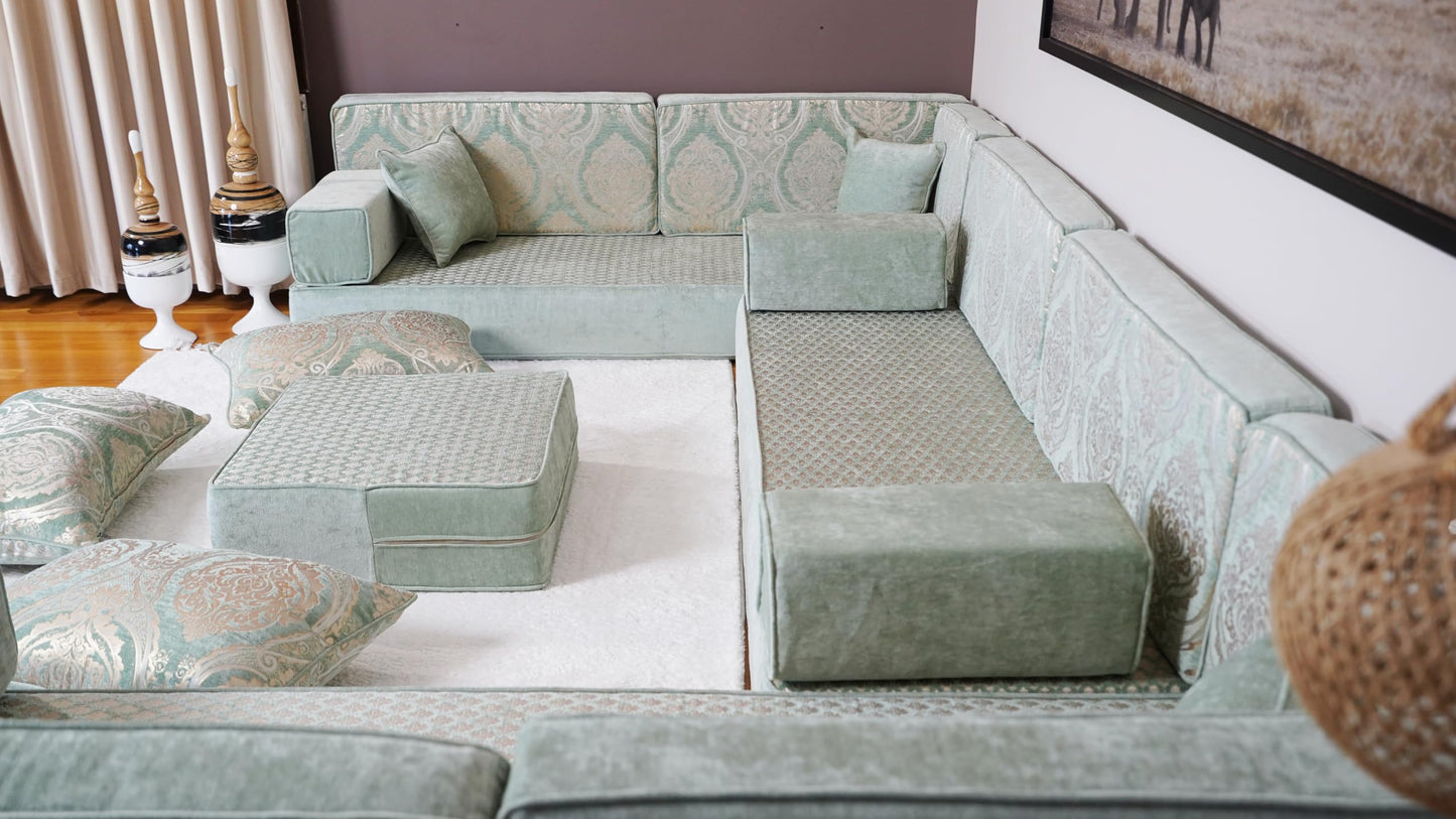 arabicsofa Arabic Majlis Sofa Seating – Handmade Modular Floor Seating Diwan Sofas