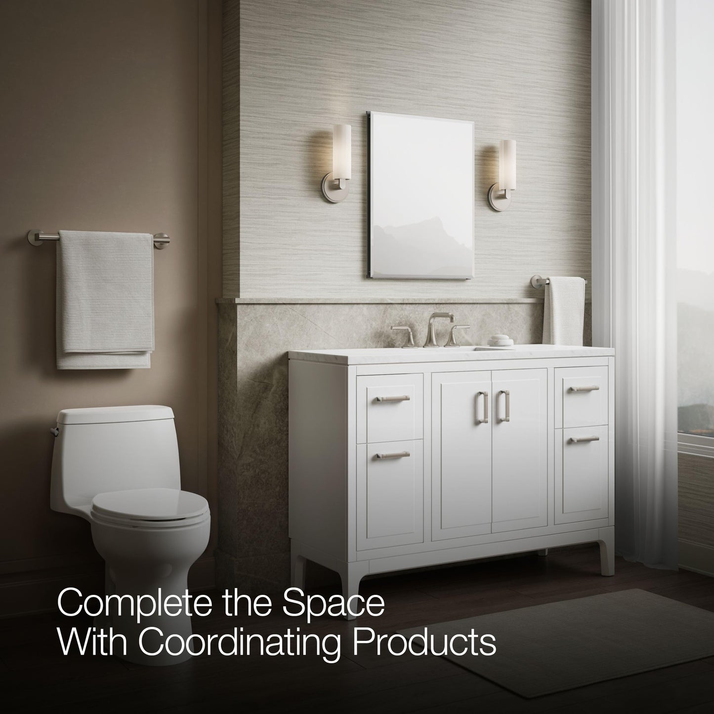 Kohler CB-CLC2026FS Frameless Bathroom Mirror Medicine Cabinet, Single Door, Rectangular Beveled Edge Frame, Bathroom Cabinet Mirror, Adjustable Shelves, 20 in. W x 26 in. H